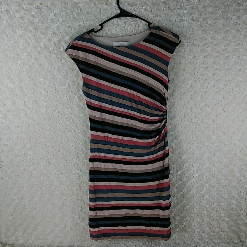 Loft Ann Taylor women's dress striped